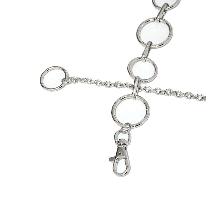 Modieuze metalen riem dames 100 metalen tailleketting maat ringketting