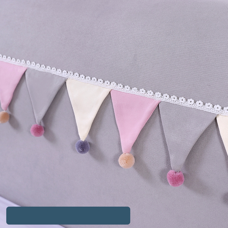 Full Fabric Bedside Cover Soft Package Simple Cartoon Princess Style Bedside Cover Comfortable Fabric Easy To Clean Home Decor