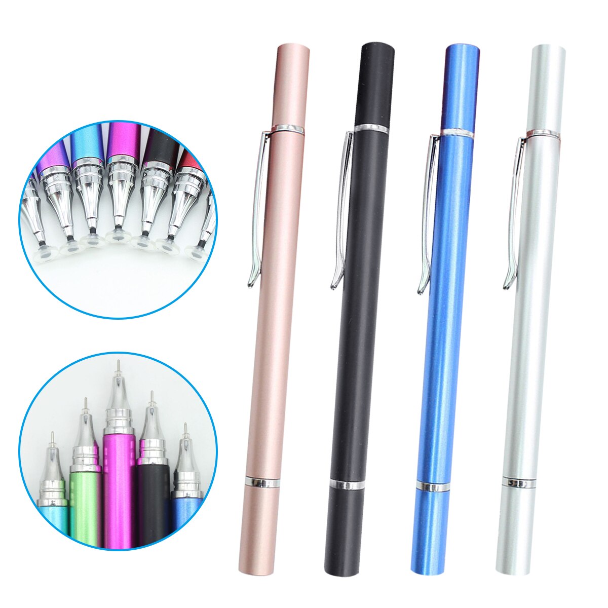2in1 Stylus Pen for Xiaomi Samsung Drawing Tablet Pens Capacitive Screen Caneta Touch Pen Mobile Android Phone Writing Pen