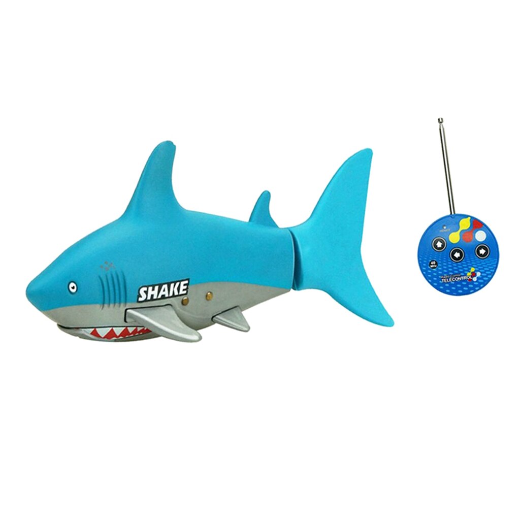 Mini Remote Control Shark Swim in Water Christmas for Boys & Girls (Blue)