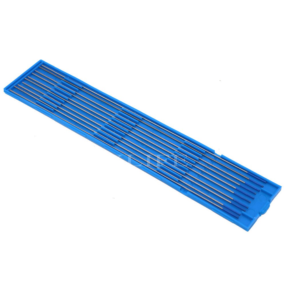 Electrodo de tungsteno lantaniado WL20 para soldadura TIG, 2% x 1,0mm, azul, 10 Uds.