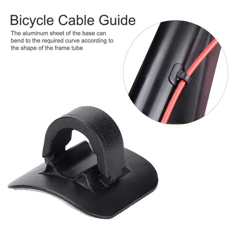 2 stk cykel kabelclips cykelhus wire spænde cykling skift kabel bremse gear kabelhus fastgørelse holder guide til mountainbike