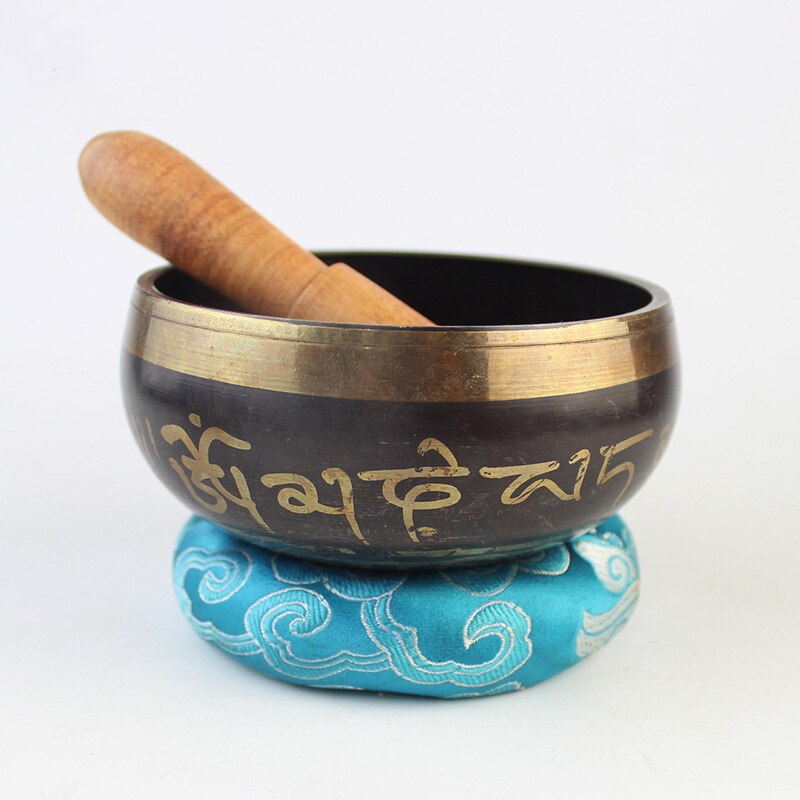 Tibetan Singing Bowl Himalayan Buddhist Yoga Meditation Percussion Copper Sound Therapy Nepal Handmade Singing Bowl