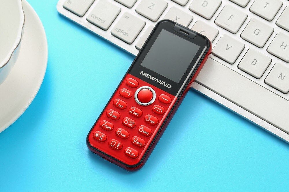 Newmind K2 Mini przycisk telefon komórkowy Dual Sim latarka kamery 1.44 "ręce telefon MP3 najmniejszy chiny tanie telefon komórkowy: Newmind K2 / red