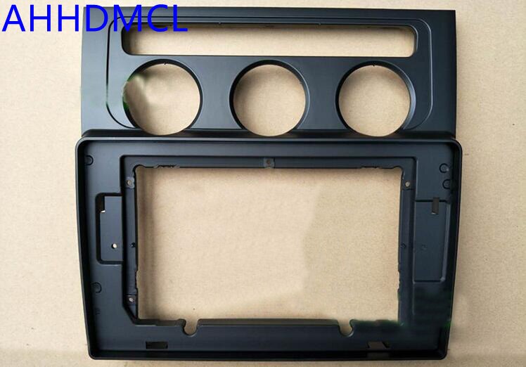 Kit de marco para salpicadero de navegación Fascia para coche, para reproductor Multimedia Universal Android de 10 "~ 10,2" para Touran 2004 2005 2006 ~: 04-08 auto ac editi.