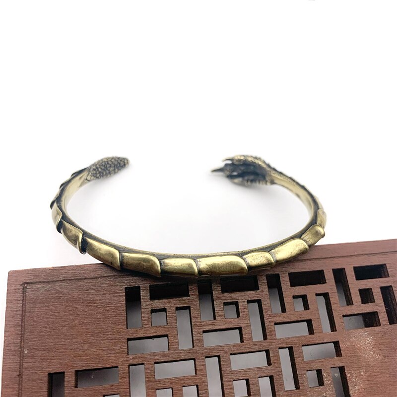 Eagle Claw Bangle Pure Brass Antique Craft Retro Copper Cuff Bracelet for Women Wristband Jewelry Trendy Men Bangles