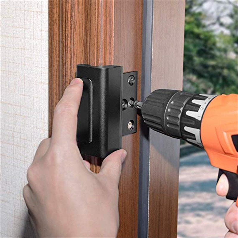 Door Reinforcement Lock Aluminium Alloy Home Security Door Lock Home Child Proof Door Stopper Easy to Install
