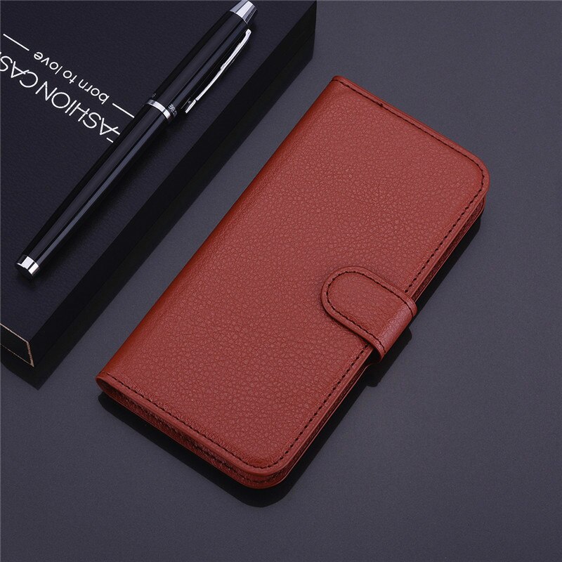 Etui flip wallet skórzany futerał na telefon dla Samsung Galaxy S6 krawędzi GS6 S 6 S6edge GalaxyS6 SM G925F G920i G920F SM-G925F SM-G920F pokrywa: For Samsung S6 / Brown