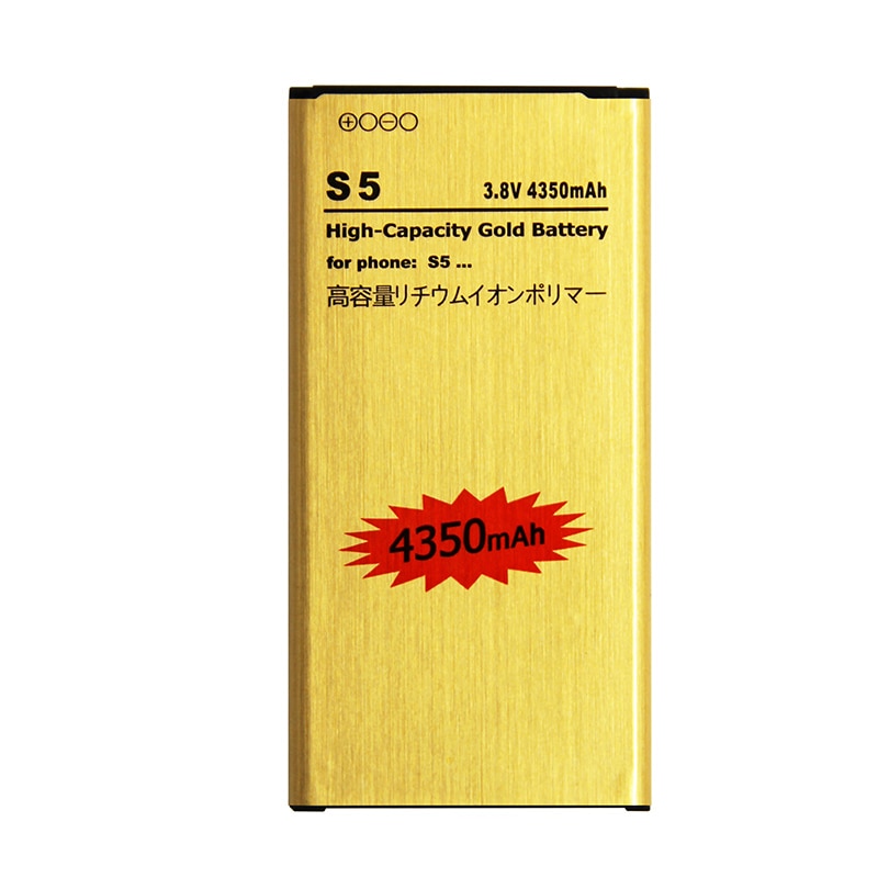 Gold Vervanging S5 Batterij Voor Samsung Galaxy S5 I9600 G9008V G9006 G900R4 Gouden Batterij EB-BG900BBE EB-BG900BBC