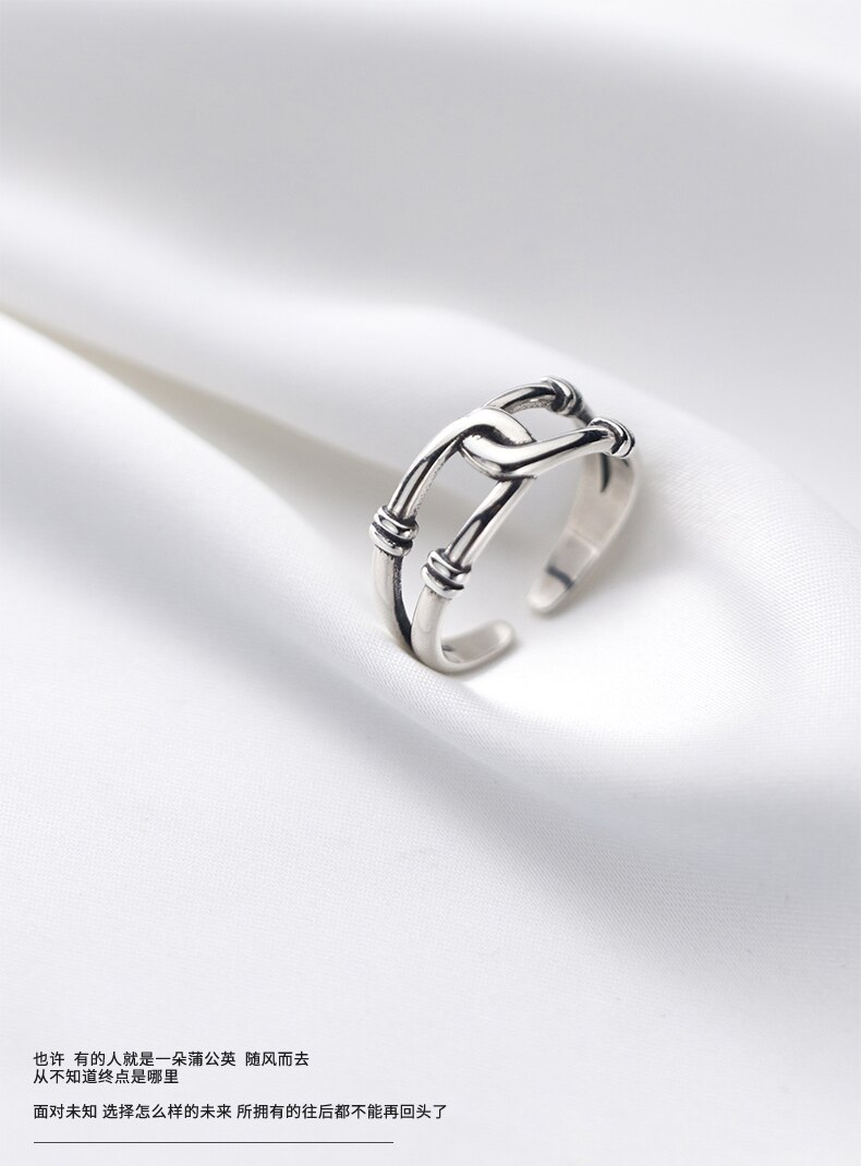 Luxe Creatieve Stijl Boho Cross Kettingen Ringen Voor Vrouwen Verstelbare Ring Charm Sieraden
