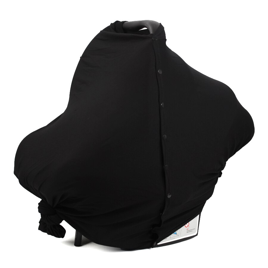 Nursing Cover Poncho for Baby Breastfeeding Adjustable with Button Closure for Privacy Feeding Covering Breathable Soft: Black