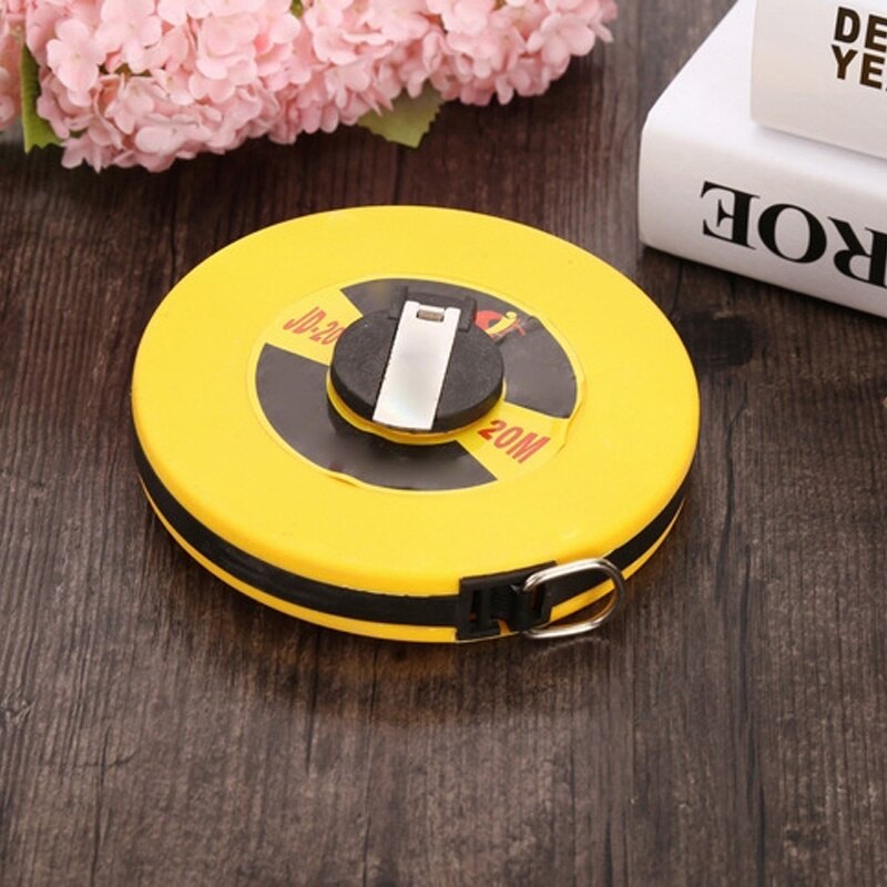 20m Hand Disc Flexible Ruler Measuring tool Fiber Leather Measuring Tape Hand Tools for Engineering Measuring