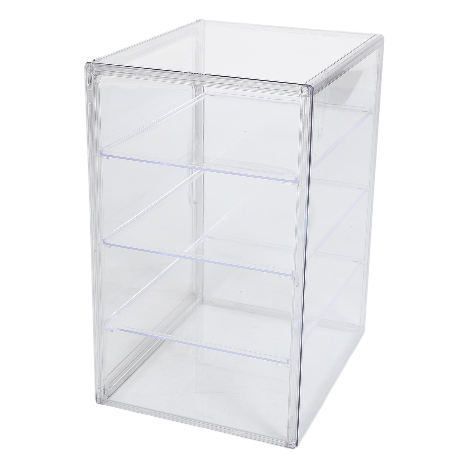 Pastry Display Cabinet Bread Storage Box 4 Layer Adjustable Transparent Magnetic Door Bakery Case Cake St Food Container