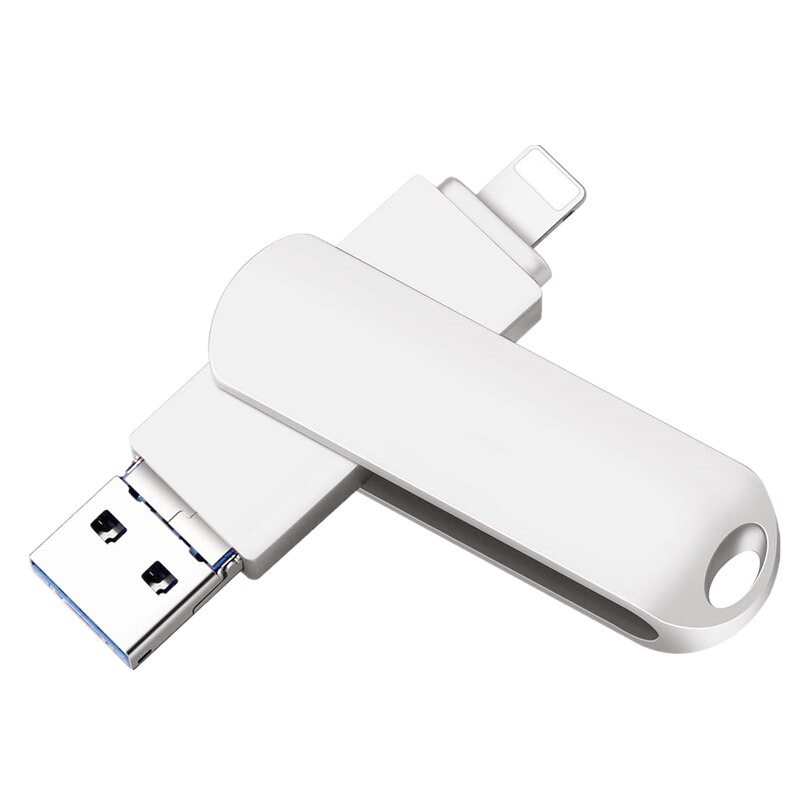 Metalowy dysk Flash Usb OTG 256GB 128GB 64GB 32GB 16GB dla iPhone 3 w 1 błyskawica HD USB Flash 3.0 Pendrive Cle dysk pamięci na Ky
