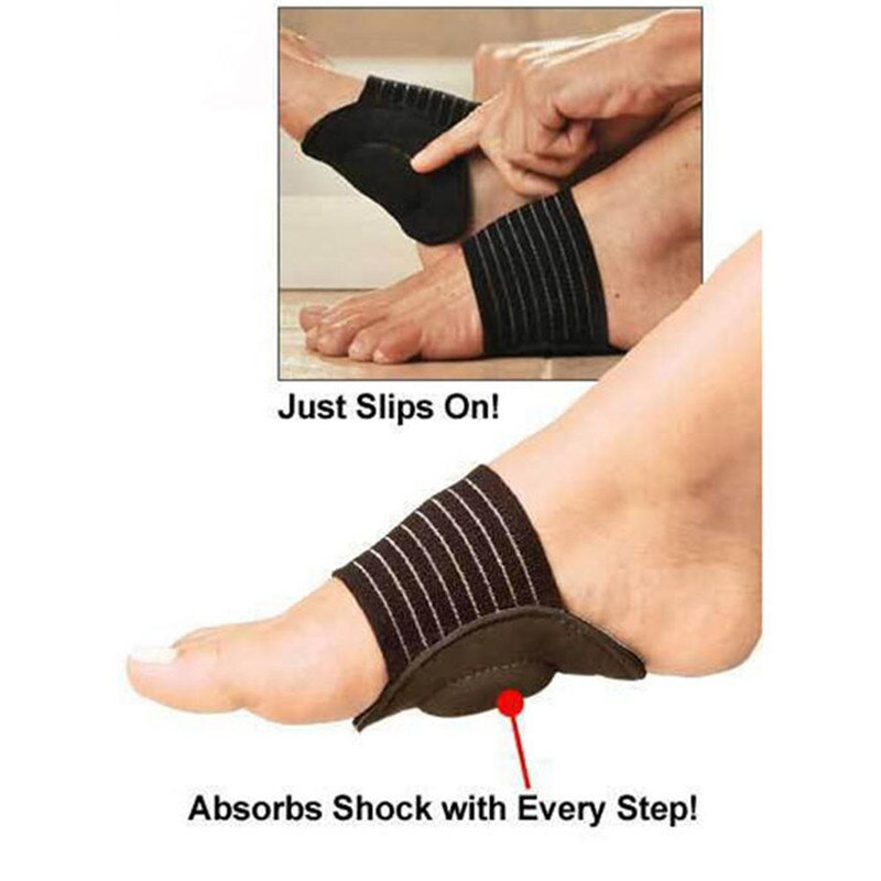 1 Paar Strutz Cushioned Arch Voet Ondersteuning Verlagen Fasciitis Plantaris Pijn Correctie Night Voetverzorging Corrector Duim Goodnight