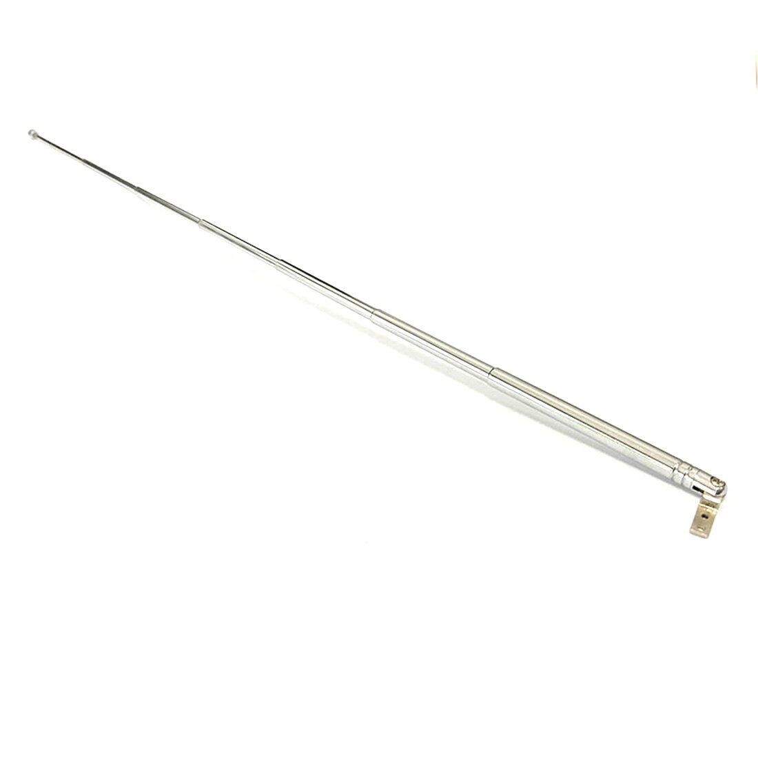 Antenne télescopique de remplacement, 401mm de Long, 7 sections, pour Radio Fm Am, à Angle droit, feuille montée en fer, , 2 pièces