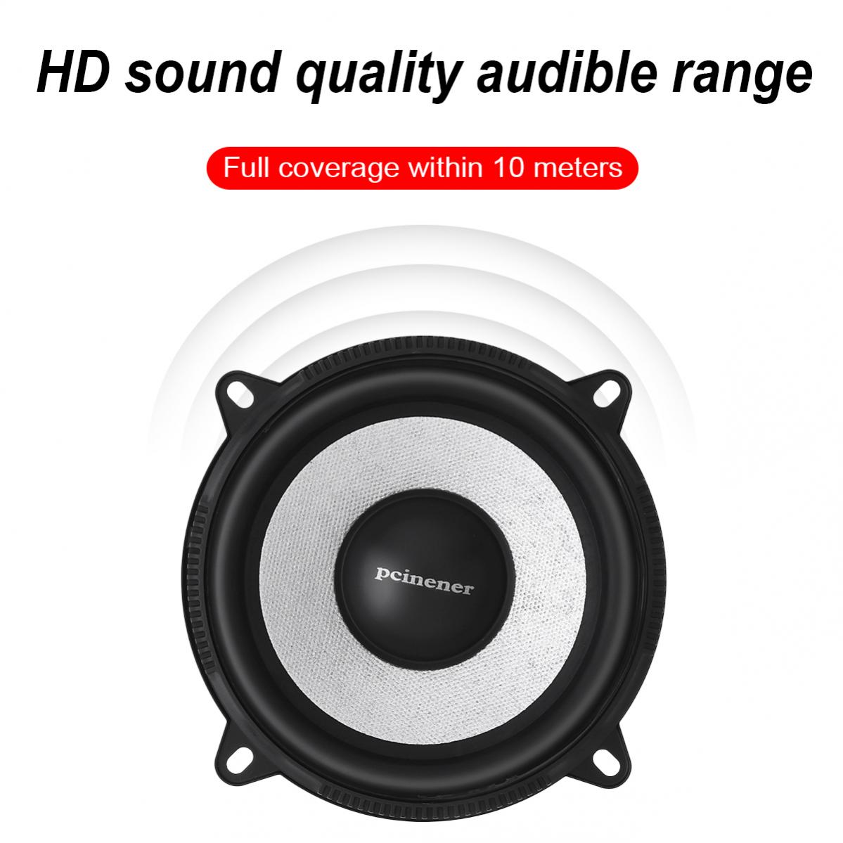 2 Stuks 4/5 Inch Auto Component Luidsprekersysteem 13 Cm 150W Voertuig Deur Auto Audio Stereo luidsprekers Set HiFi Met Tweeter Crossover
