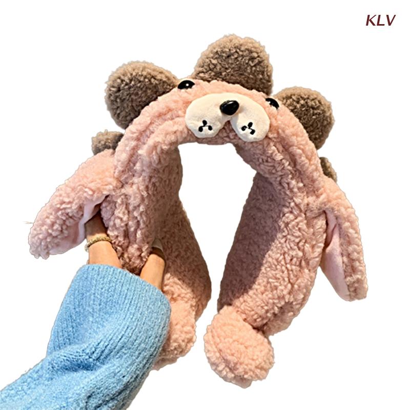 Moving Ears Hat Adult Bear Ear Muff Moving Ear Muffs For Women Cute Headband 6XDA: 6