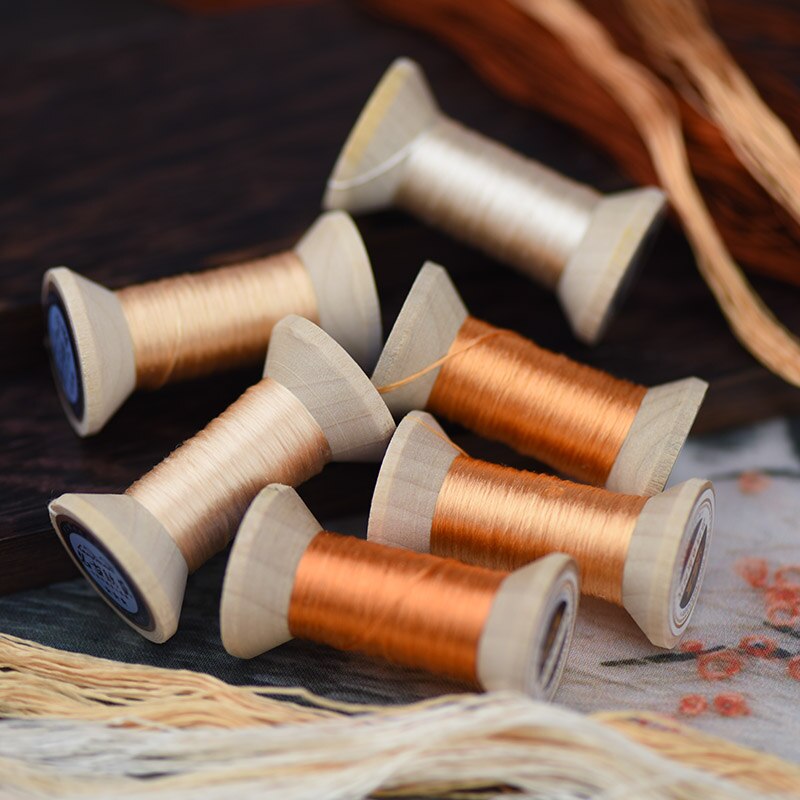 Reddish brown embroidery thread/practical mini spool/suzhou embroidery thread /DIY common thread
