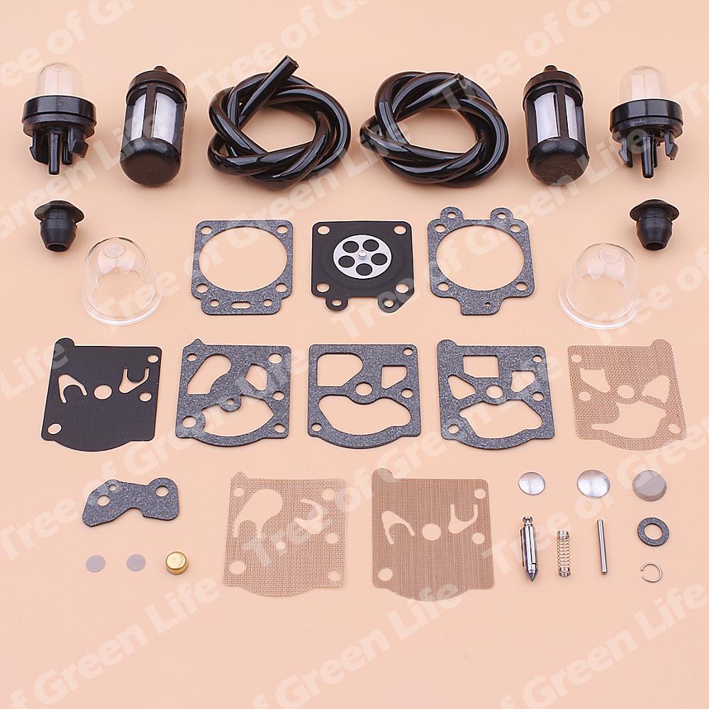 Kit de réparation de carburateur pour Stihl FS36 FS40 FS44, ligne de filtre à carburant, ampoule d&#39;amortissement, coupe-bouton