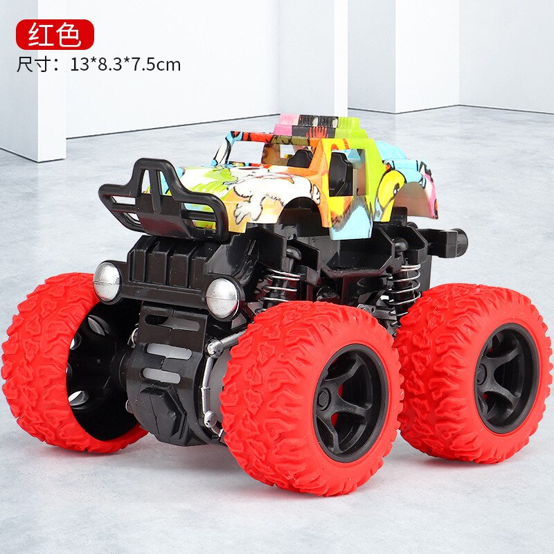 Alloy ABS Inertia Four-Wheel Drive Big Foot Toy Off-Road Vehicle Children&#39;s Stunt Car Toy for Baby: G