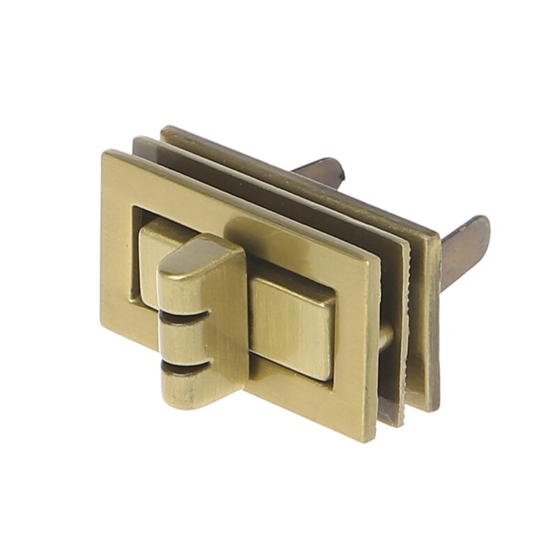Rectangle Shape Clasp Turn Lock Twist Locks DIY Leather Handbag Bag Hardware
