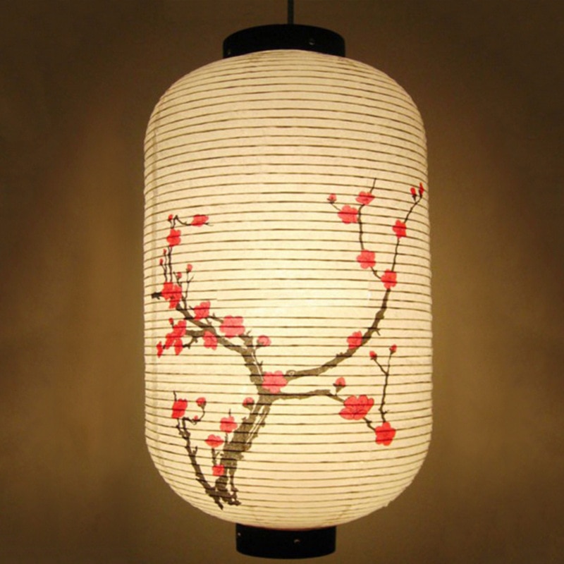 Papir lanterner japansk stil festival boligindretning tilbehør sushi butik hængende dekoration led papir lanterne kinesisk stil: -en