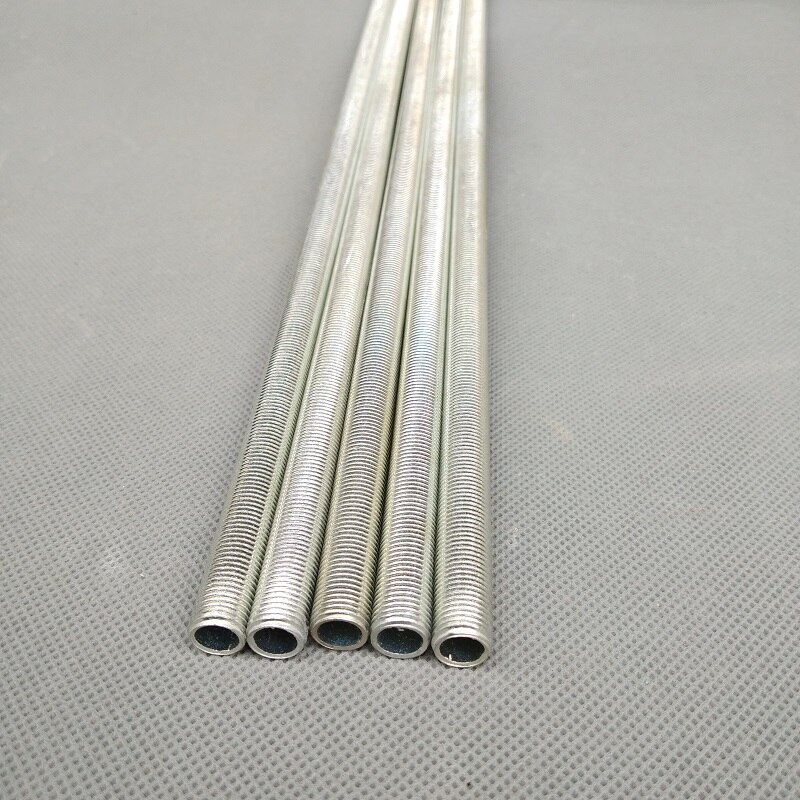 20 teile/los 15-300mm metrisch m10 * 1,0mm Tonhöhe gewinde hohl rohr zahn rohr gewinde stange hohl rohr DIY Beleuchtung Zubehör