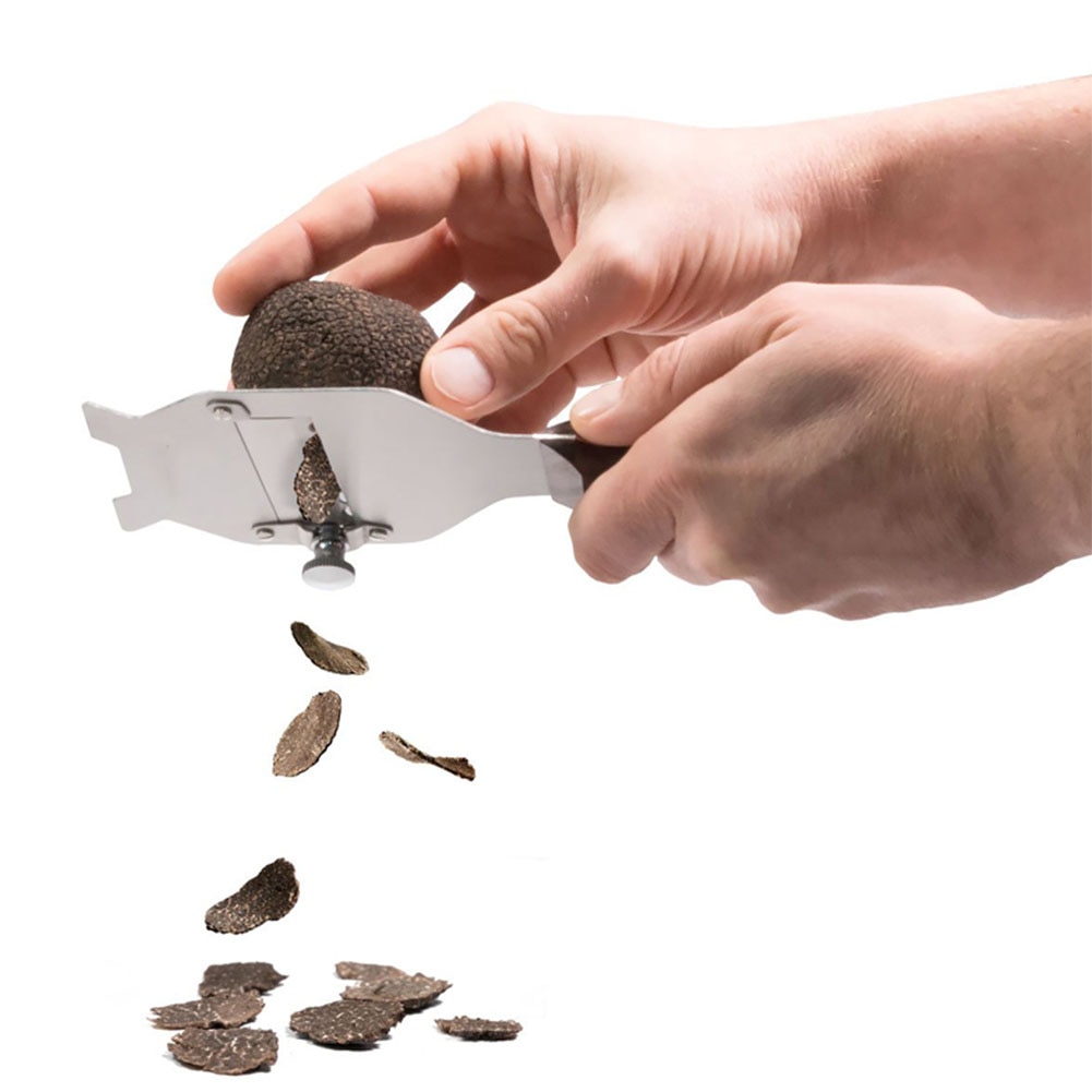 Coupe multifonction en acier inoxydable | Cuisson du fromage, truffes râpe en bois, outil de cuisine, trancheur de chocolat et de beurre