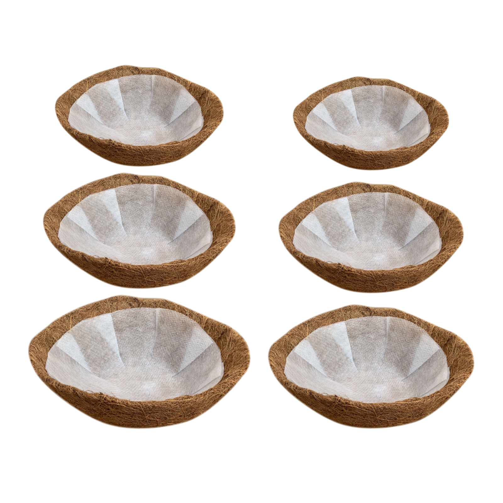 Maceta colgante de 20/25/30/35/40/45cm para flores de coco, maceta, forros, macetero para jardín, manualidades decorativas