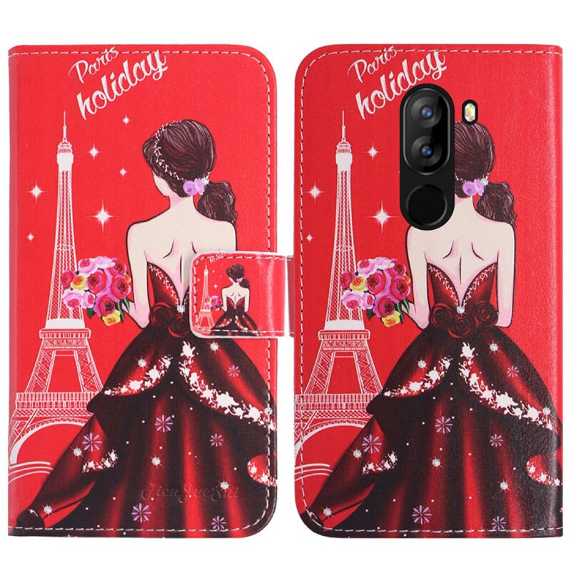 TienJueShi Funny Cute Style Protect Leather Cover Phone Case For Danew Konnect 607 6 inch Pouch Shell Wallet Etui Skin