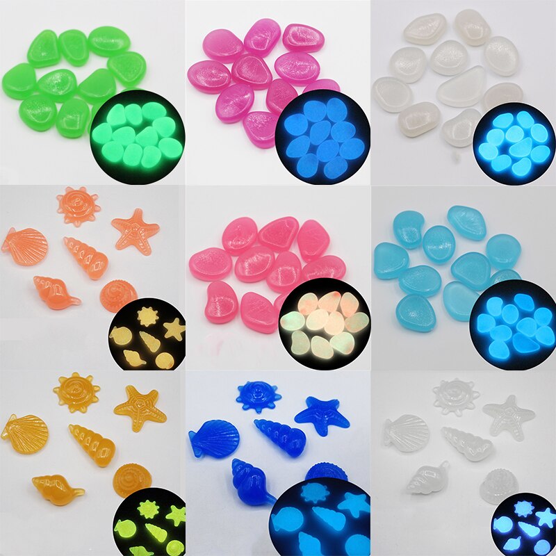 Glow in the Dark Garden Pebbles Glow Stones Rocks for Walkways Garden Path Patio Lawn Garden Yard Decor Luminous Stones