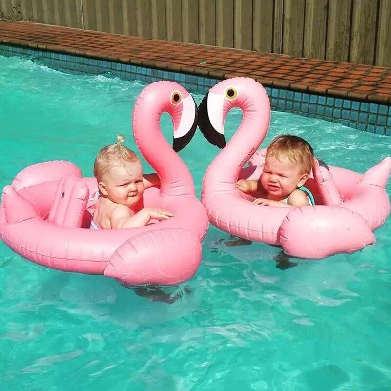 Rooxin Unicorn Flamingo Inflatable Pool Swimming Ring 0-4 Years Infant Float Swimming Circle Baby Seat Swimming Training Toys