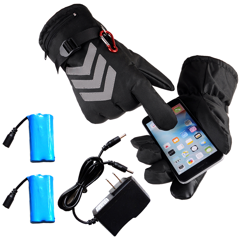 Sneeuwscooter ski verwarmde handschoenen snowboarden thermische handschoenen sneeuw wintersport motor mannen vrouwen wanten verwarmde batterij handschoenen