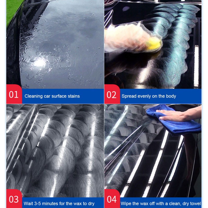Cera de recubrimiento resistente al agua, reparador para arañazos, pintura para coche, cera dura de cristal de abrillantado para coche, pasta de cera para pintura, cuidado,