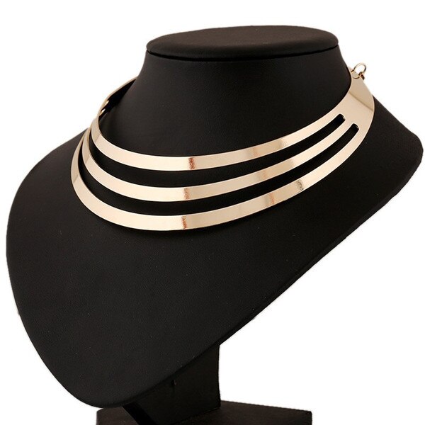 Multilayer Verklaring Kraag Ketting Gold Sliver Ketting Luxe Choker Kraag Ketting Voor Party