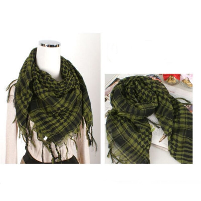 Scarves Women Men Unisex Arab Shemagh Keffiyeh Scarf Palestine Shawl Wrap Scarves /BY