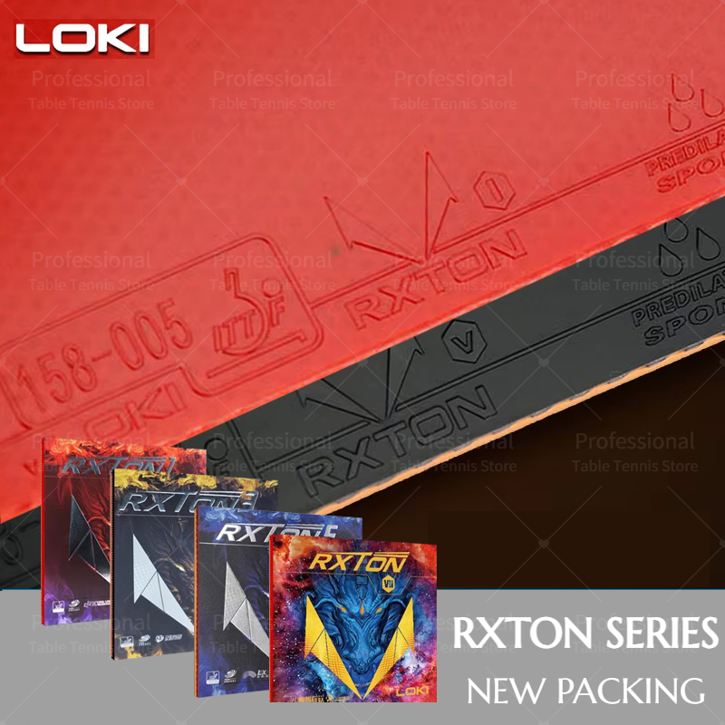 Loki rxton 1 3 5 7 tênis de mesa borracha pegajosa ping pong borracha topsheet com esponja elástica pré-intonizada loki borracha paletas de