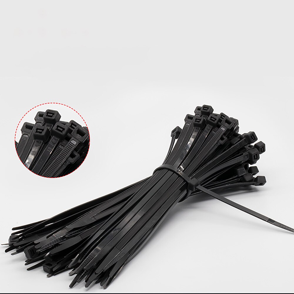 3 * 60mm / 3 * 80mm nylon cable tie white black 2.5mm wide self-locking cable tie cable tie cable various specifications