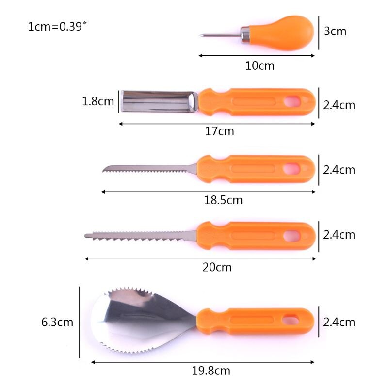 Profession 11Pcs Halloween Pumpkin Carving Kit Stainless Steel Sculpting Tool 27RE