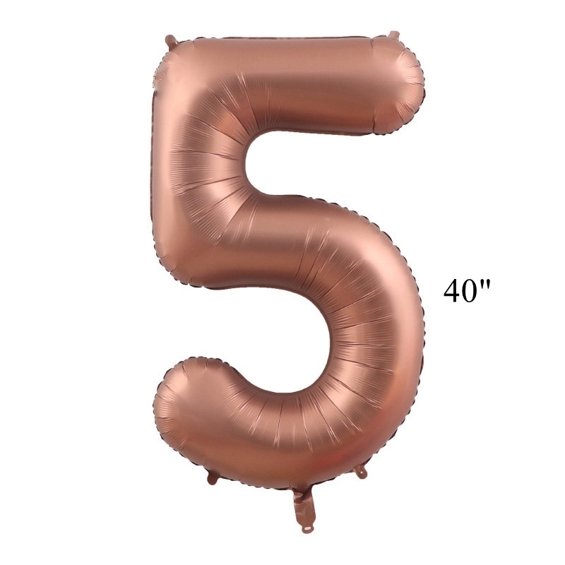 Globo con número de café Vintage de 40 pulgadas, juego de globos de caramelo Beige Retro para 30 40 50, suministros de decoración para de feliz cumpleaños, 1 ud.: Marble