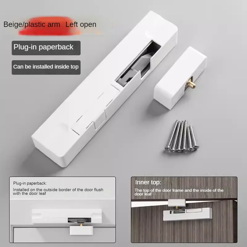 Samozamykacz do drzwi Automatyczny zamykacz Lockpestillo Puerta Porta Retratil Closingtope De Ferme Porte Automatique Home Improvement: Black