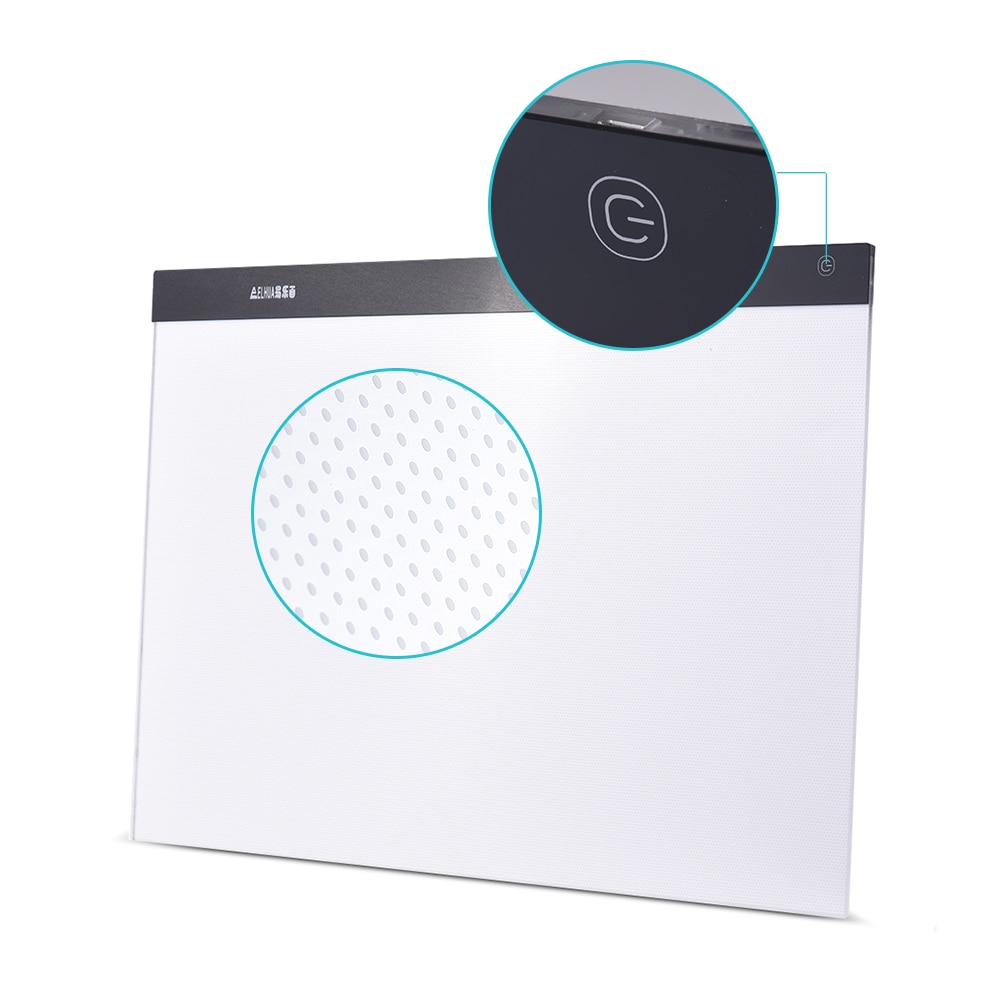 A2 Copyboard Large Ultra-thin LED Light Pad Box Painting Tracing Panel Copyboard Stepless Adjustable Brightness USB Powered