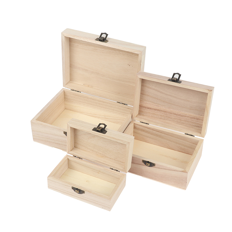 Caja organizadora de joyería Retro, estuche de almacenamiento de concha de madera Natural de escritorio, decoración del hogar, Cajas de de madera hechas a mano, , 1 unidad