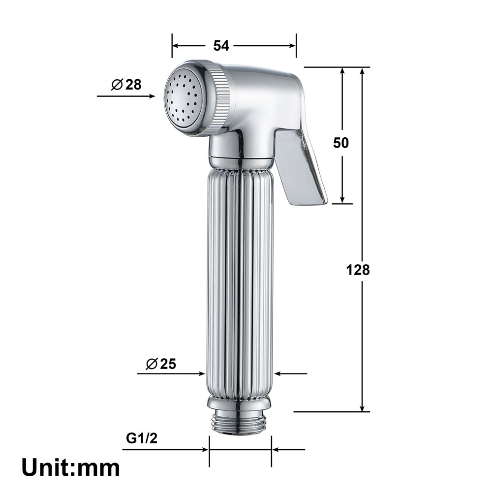 Wc bidets handdouche spray messing toilet bidets voor toiletten apparaat draagbare douche handbediende kranen bidet zitting: Wit