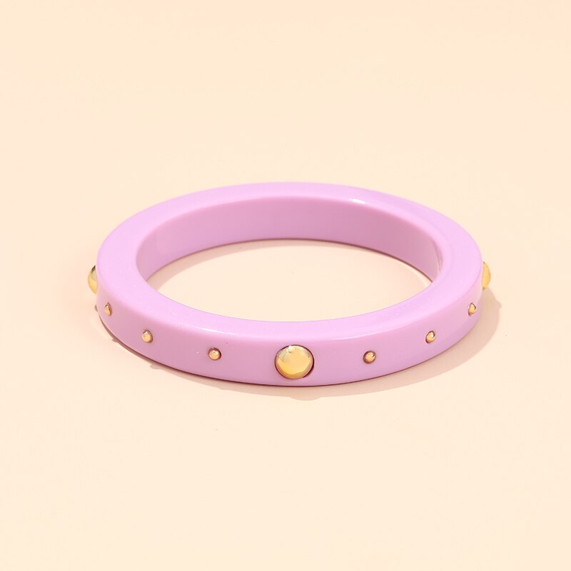 GuanLong resina Vintage gioielli indiani punta in metallo braccialetti irregolari per donna ragazza Design Charms braccialetti estivi braccialetto Praty: KB218-3