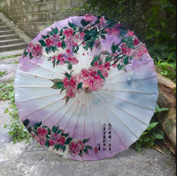Paraguas chino de papel para el aceite parasol japonés de papel para mujeres paraguas rojo azul para hombres para , exhibición, decoración del hogar