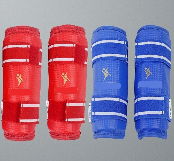 Pro Pu Eva Thai Boxing Taekwondo Shank Leggings pantorrilla parte inferior de la pierna espinillera almohadilla de protección de empeine Protector de entrenamiento Muaythai
