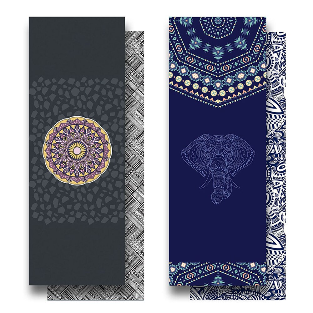 Portable Antislip Microfiber Gedrukt Yoga Mat Handdoeken Zachte Fitness Deken Workout Sport Reizen Thuis Yoga Mat Quick-drogen