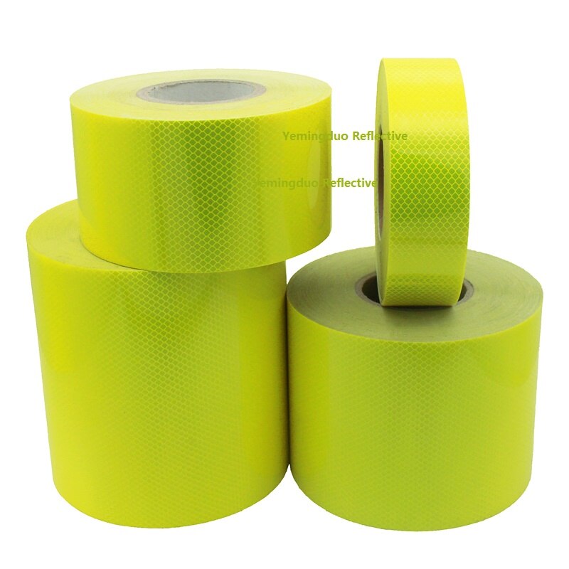5/10/15/20cm High Visibility Self-adhesive PET Reflective Safety Tape Road Traffic Construction Site Reflective Sign Sticker